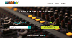 Desktop Screenshot of crumbsmusic.com